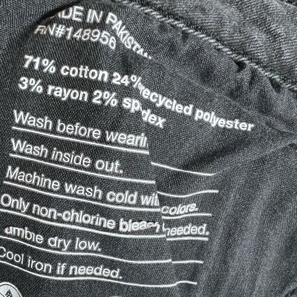 Sonoma Bermuda jean shorts black size 12 - Picture 7 of 11